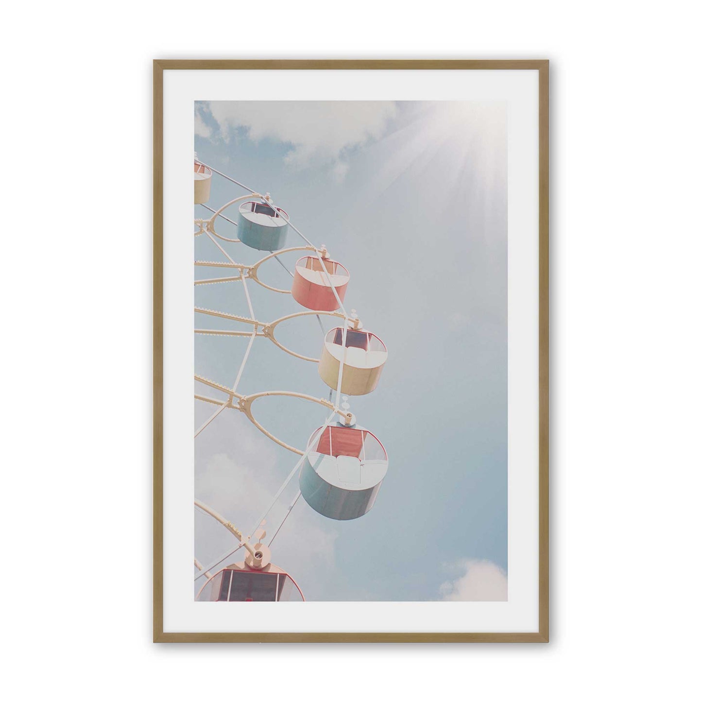 [Color:Brushed Gold], Picture of art in a Brushed Gold frame