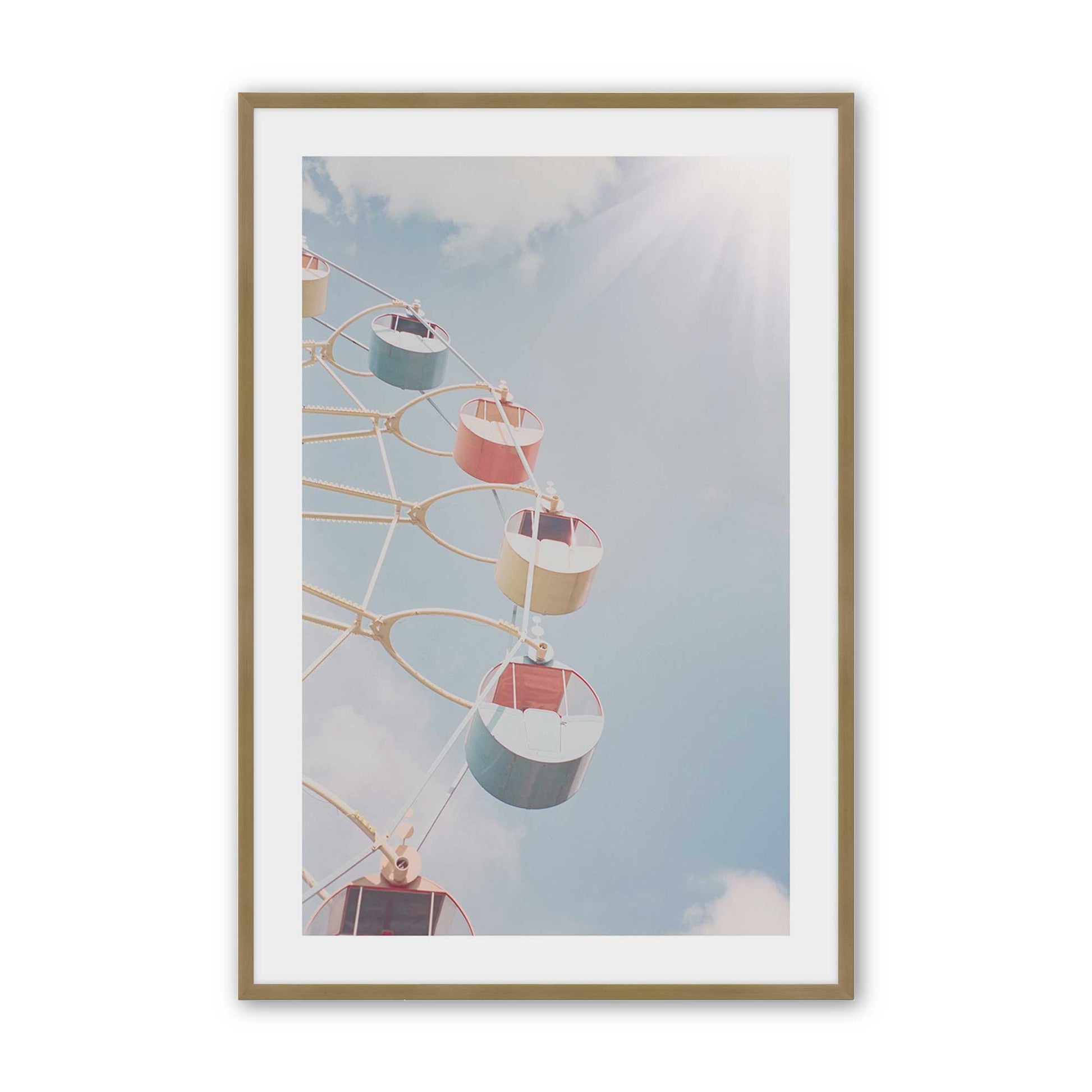 [Color:Brushed Gold], Picture of art in a Brushed Gold frame