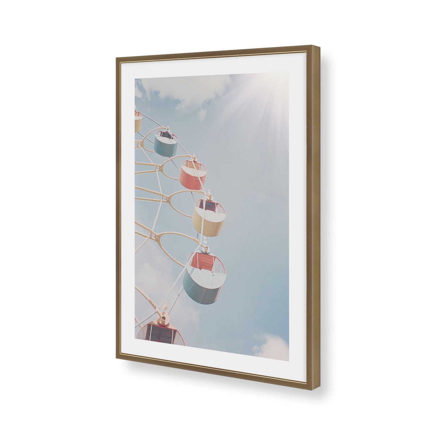 [Color:Brushed Gold], Picture of art in a Brushed Gold frame of the corner