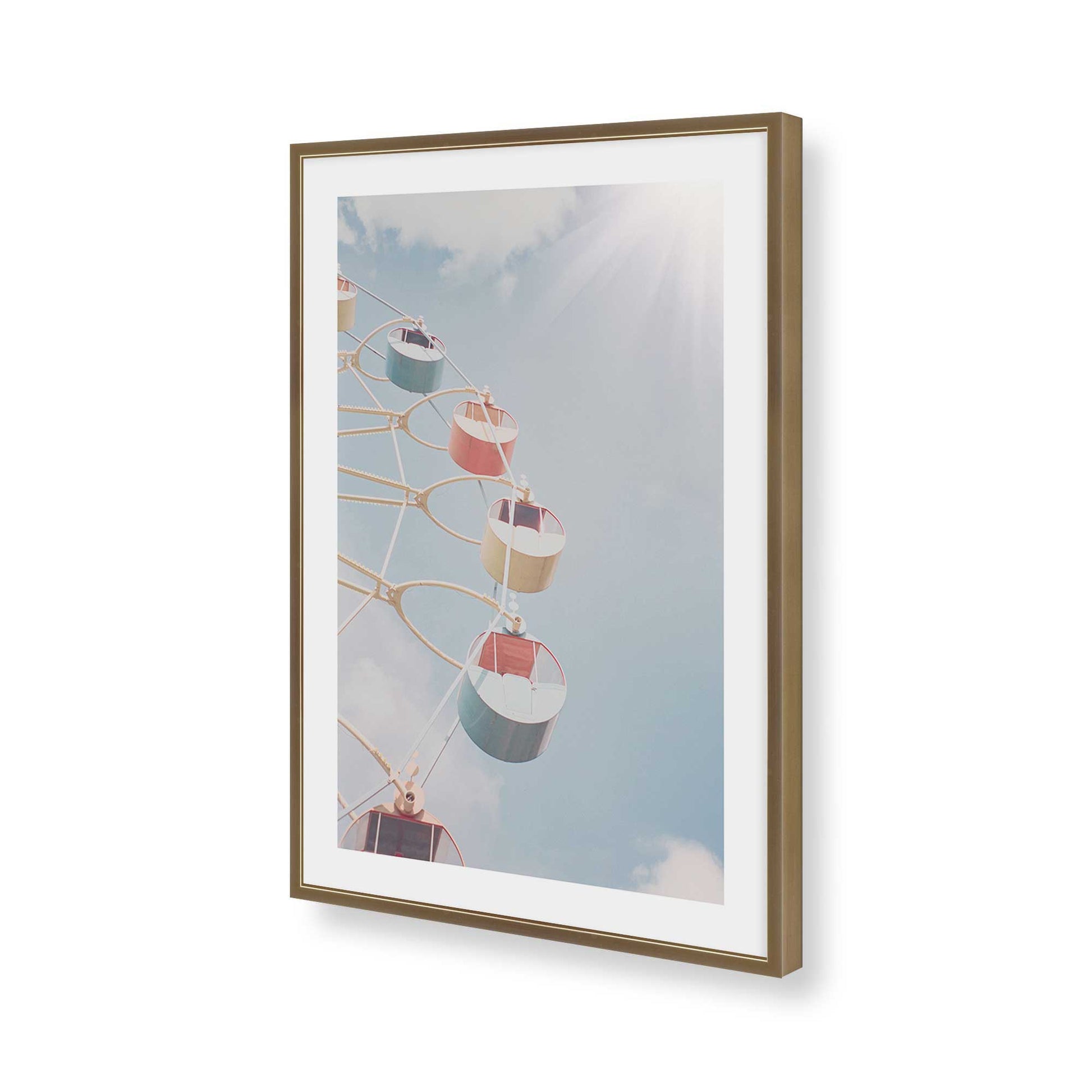 [Color:Brushed Gold], Picture of art in a Brushed Gold frame of the corner