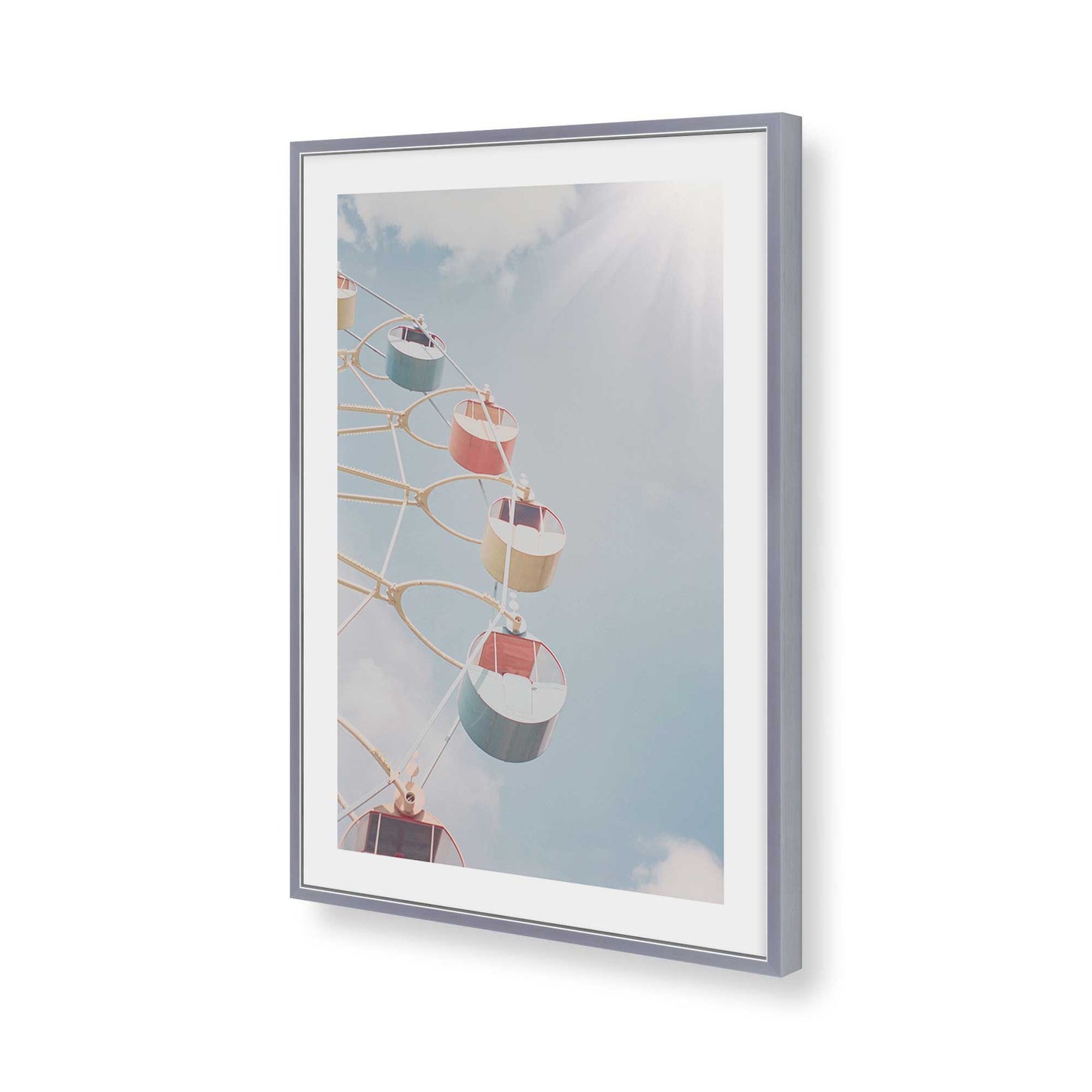 [Color:Polished Chrome], Picture of art in a Polished Chrome frame of the corner