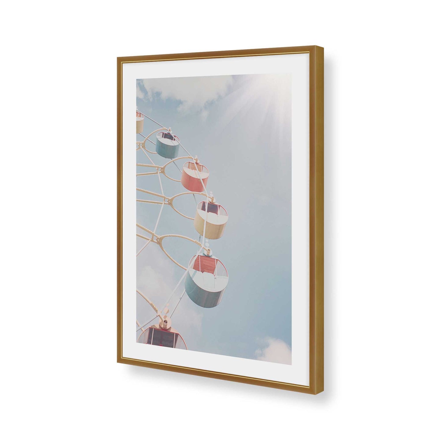 [Color:Polished Gold], Picture of art in a Polished Gold frame of the corner