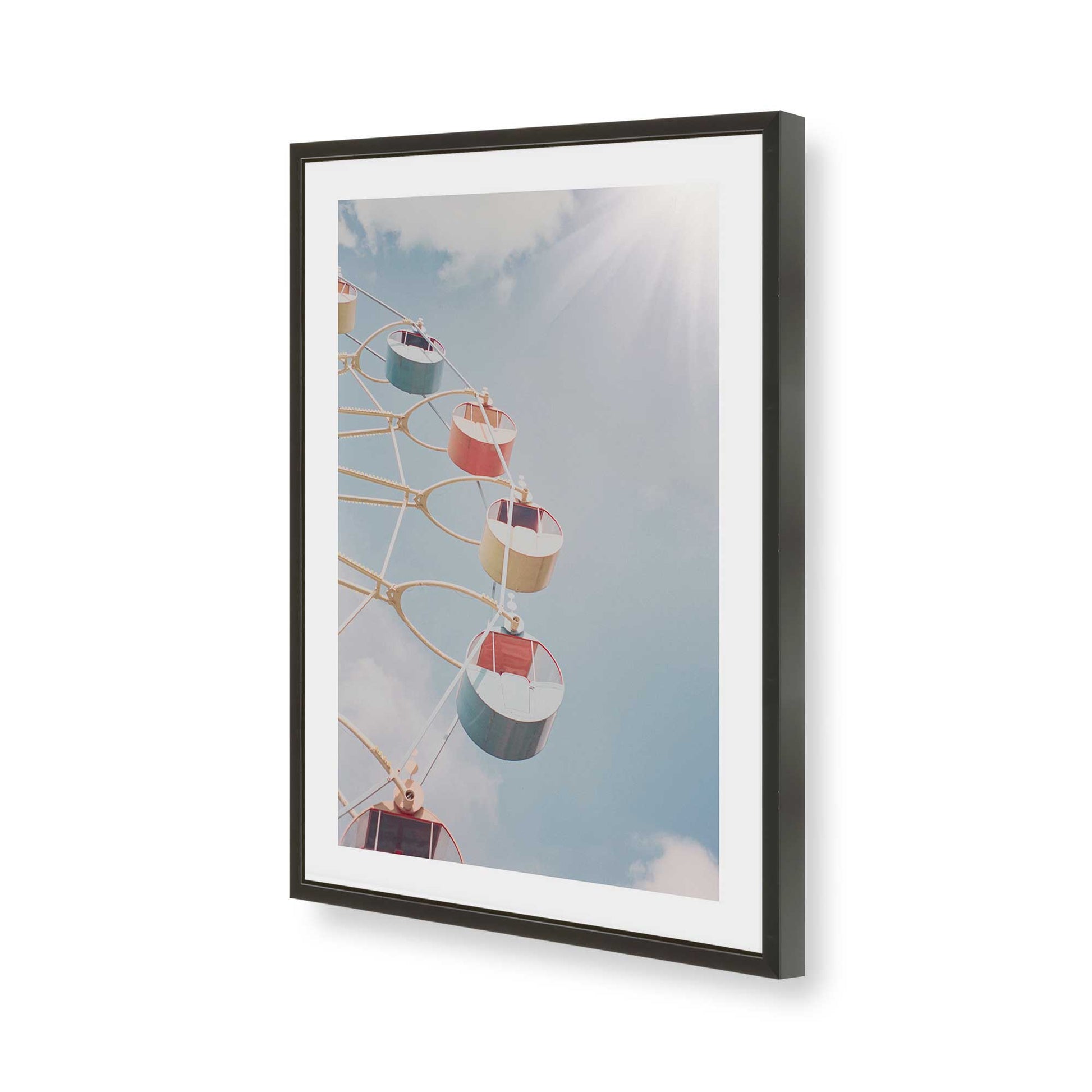 [Color:Satin Black], Picture of art in a Satin Black frame of the corner