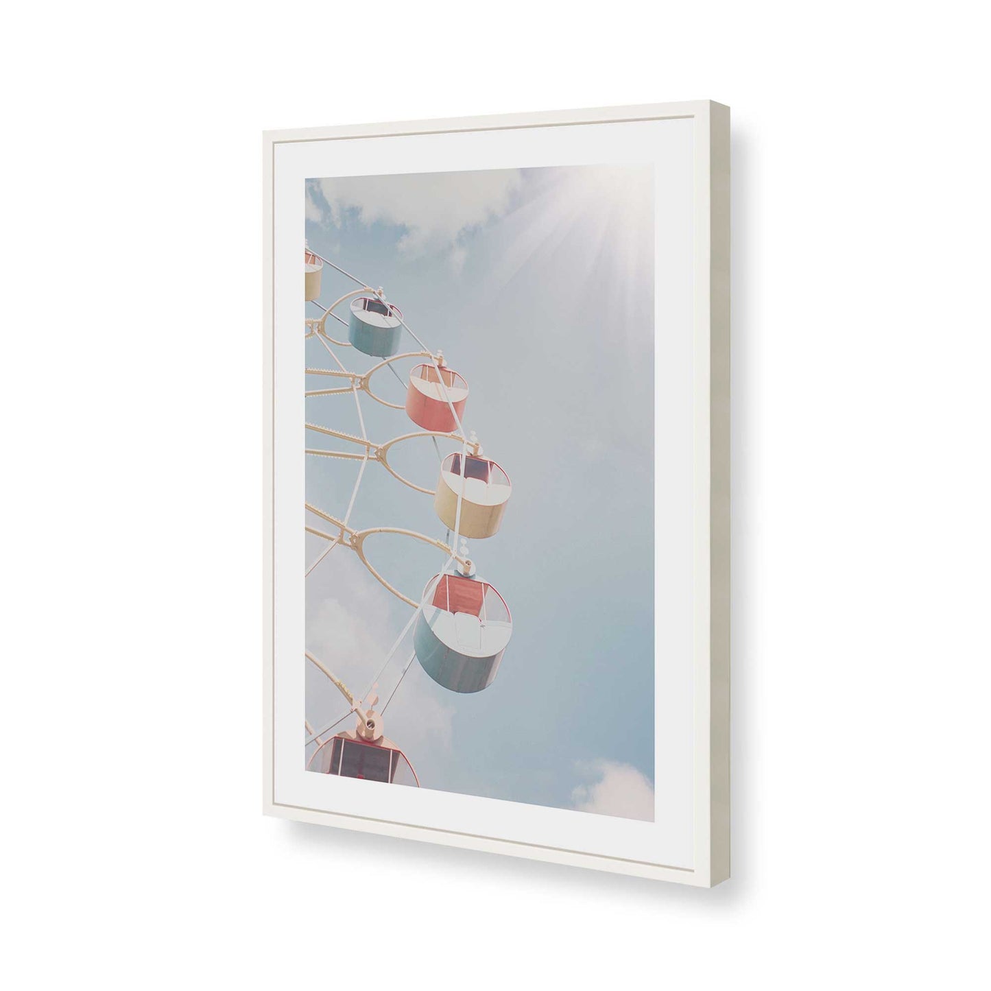 [Color:Opaque White], Picture of art in a Opaque White frame of the corner