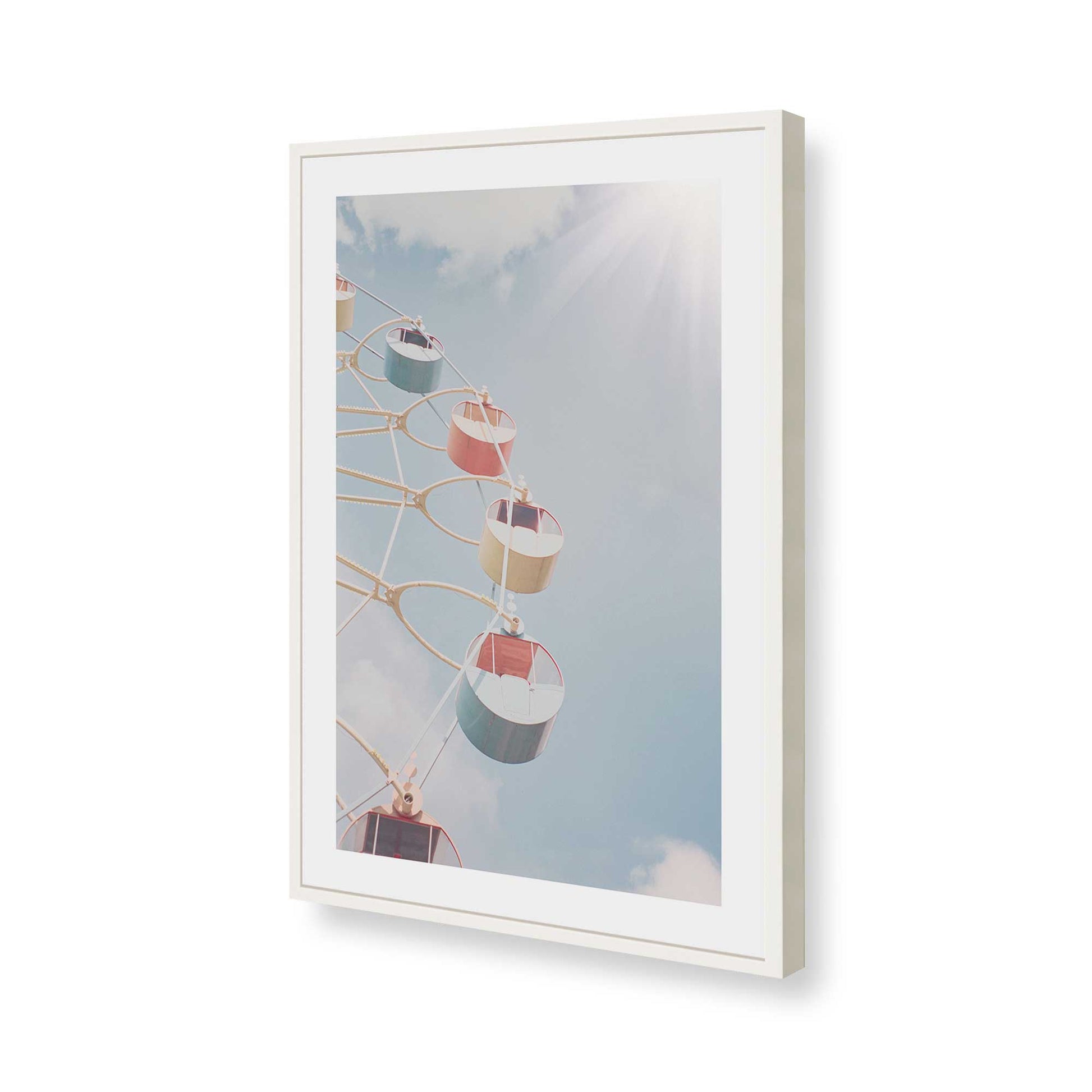 [Color:Opaque White], Picture of art in a Opaque White frame of the corner