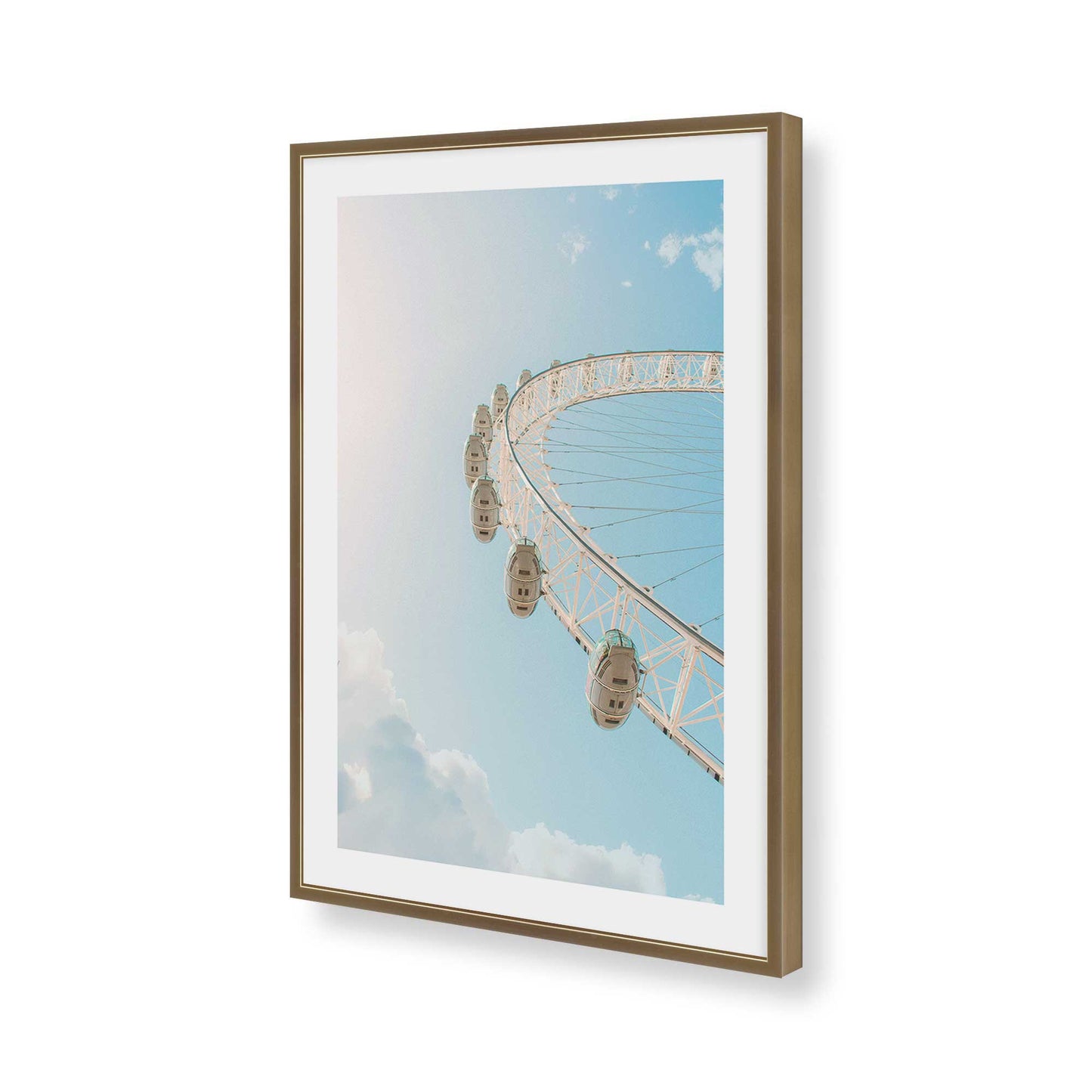 [Color:Brushed Gold], Picture of art in a Brushed Gold frame of the corner