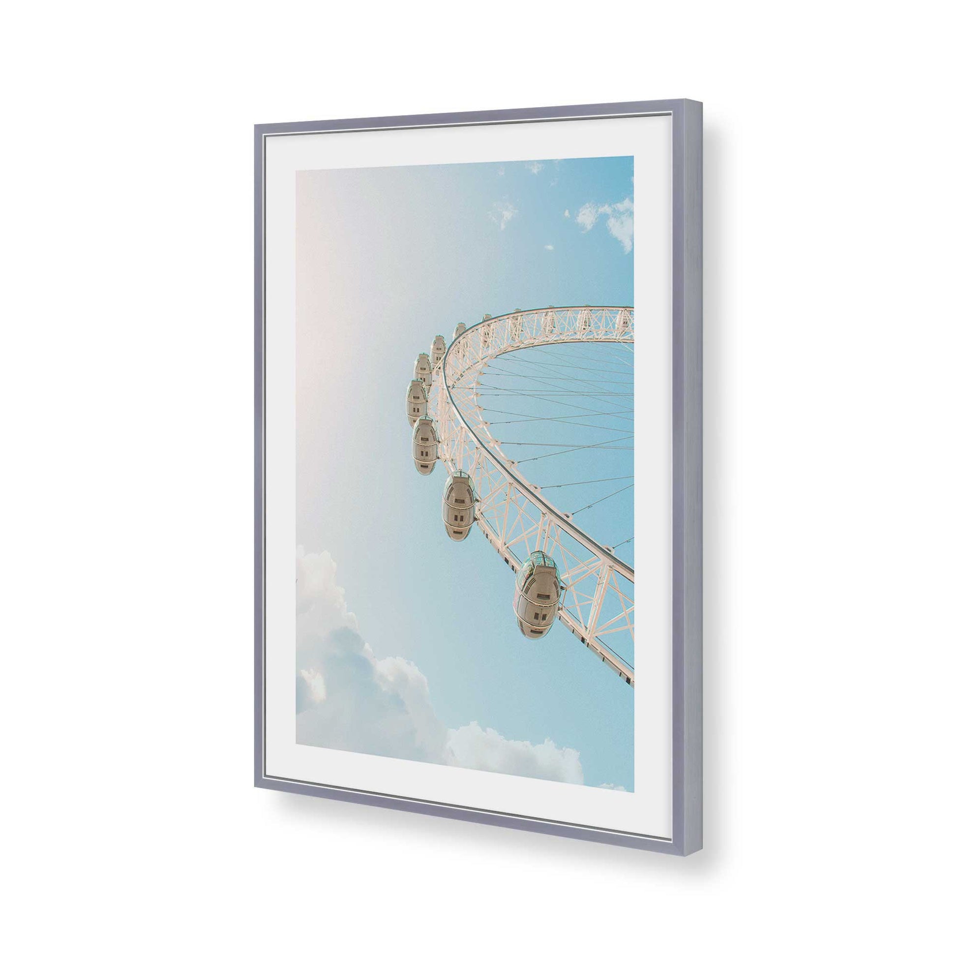 [Color:Polished Chrome], Picture of art in a Polished Chrome frame of the corner