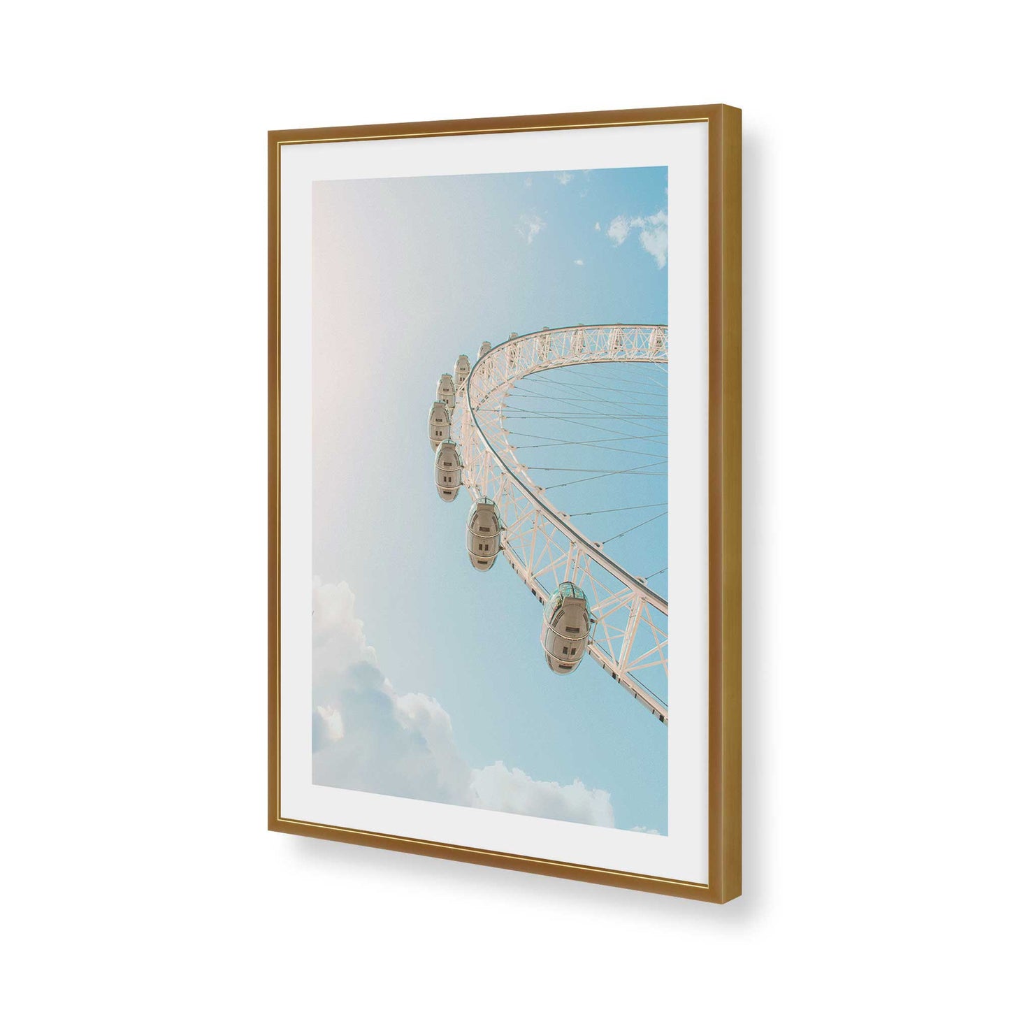 [Color:Polished Gold], Picture of art in a Polished Gold frame of the corner