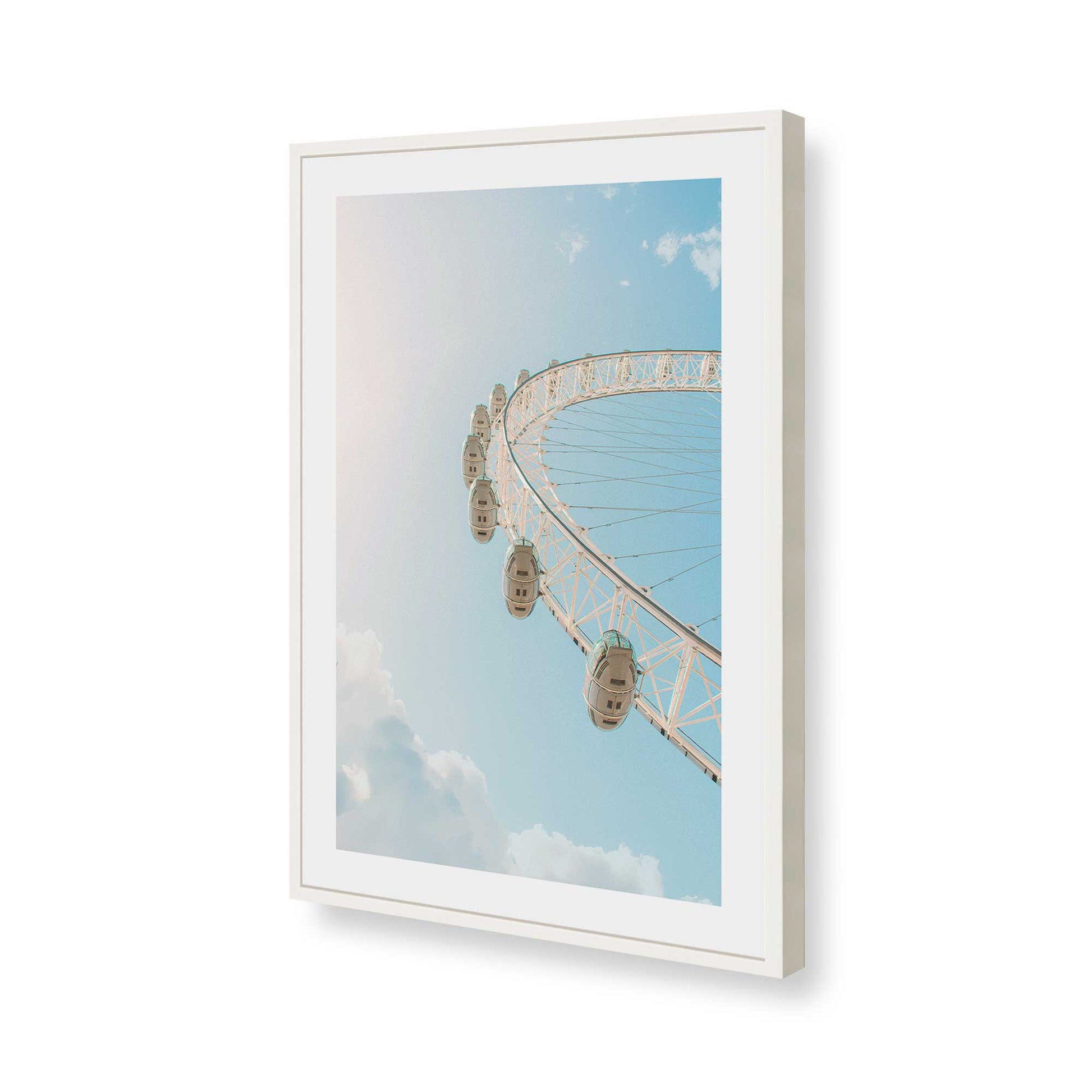 [Color:Opaque White], Picture of art in a Opaque White frame of the corner