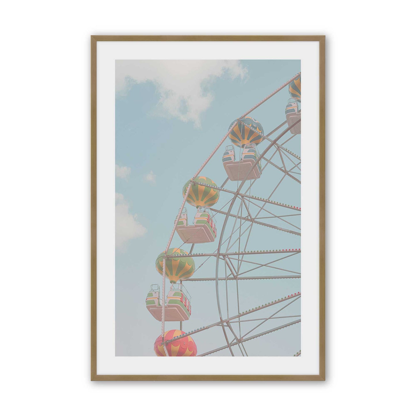 [Color:Brushed Gold], Picture of art in a Brushed Gold frame
