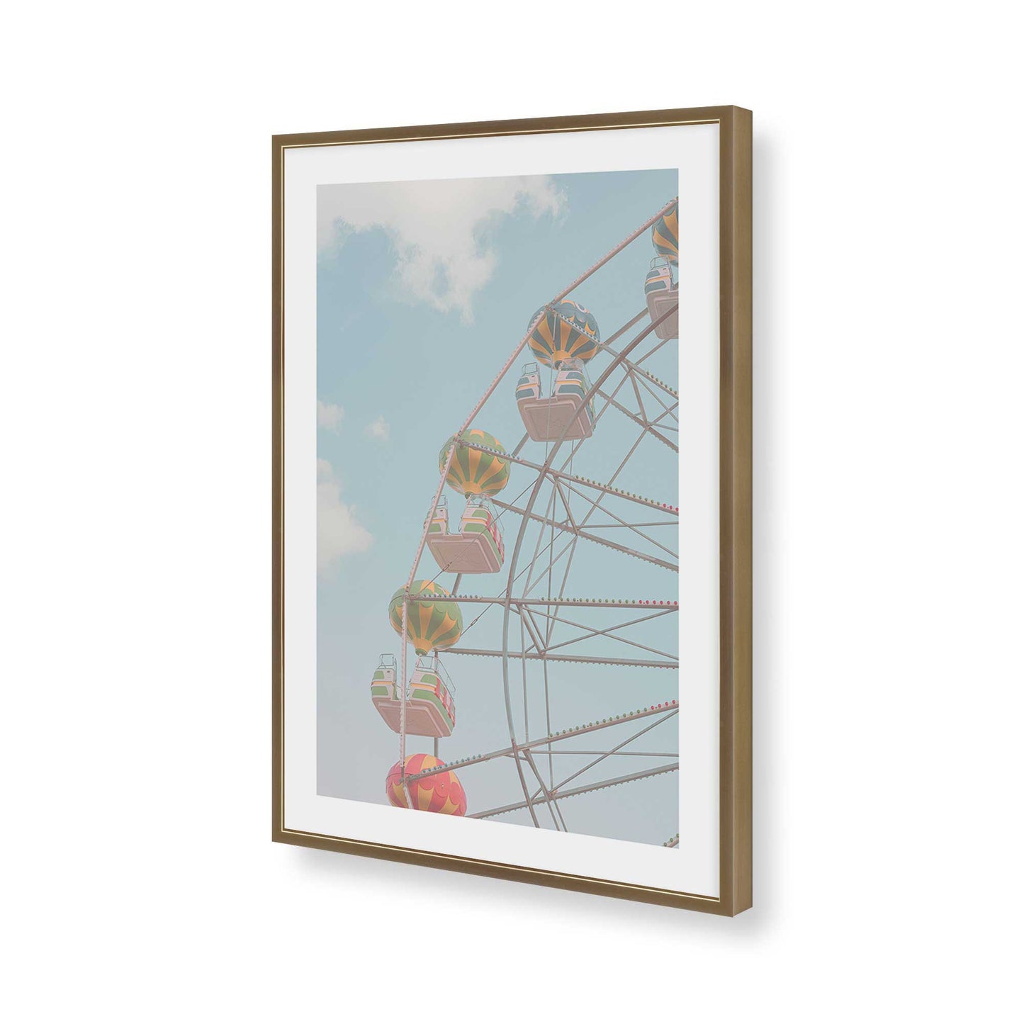 [Color:Brushed Gold], Picture of art in a Brushed Gold frame of the corner