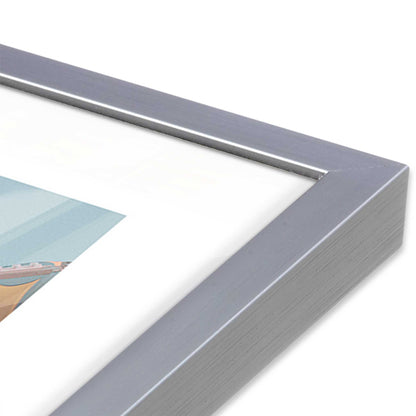 [Color:Polished Chrome], Picture of art in a Polished Chrome frame at an angle