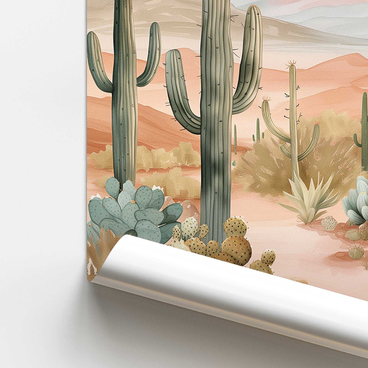 [color:Rolled Print], Picture of close up of art