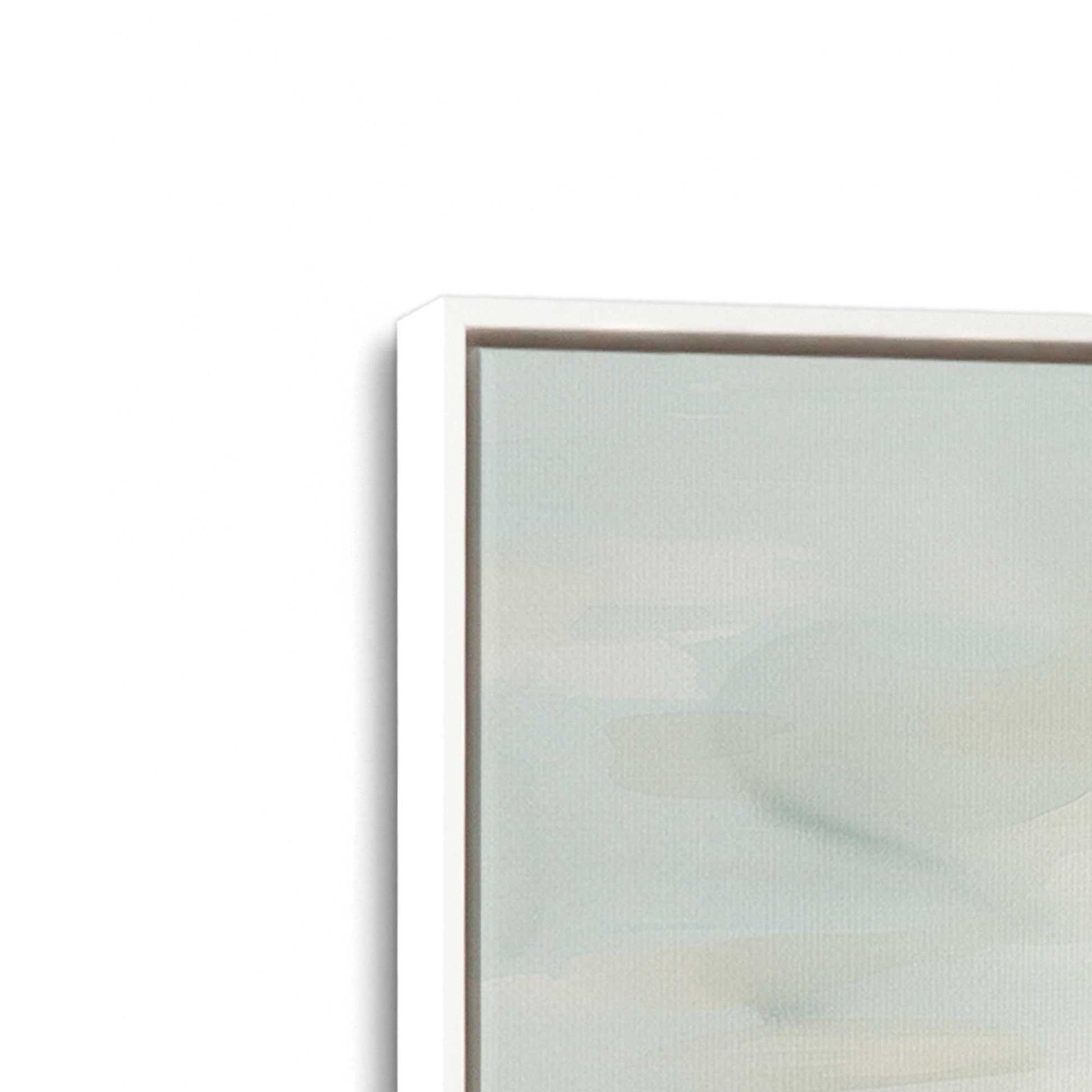 [Color:Opaque White], Picture of art in a White frame at an angle