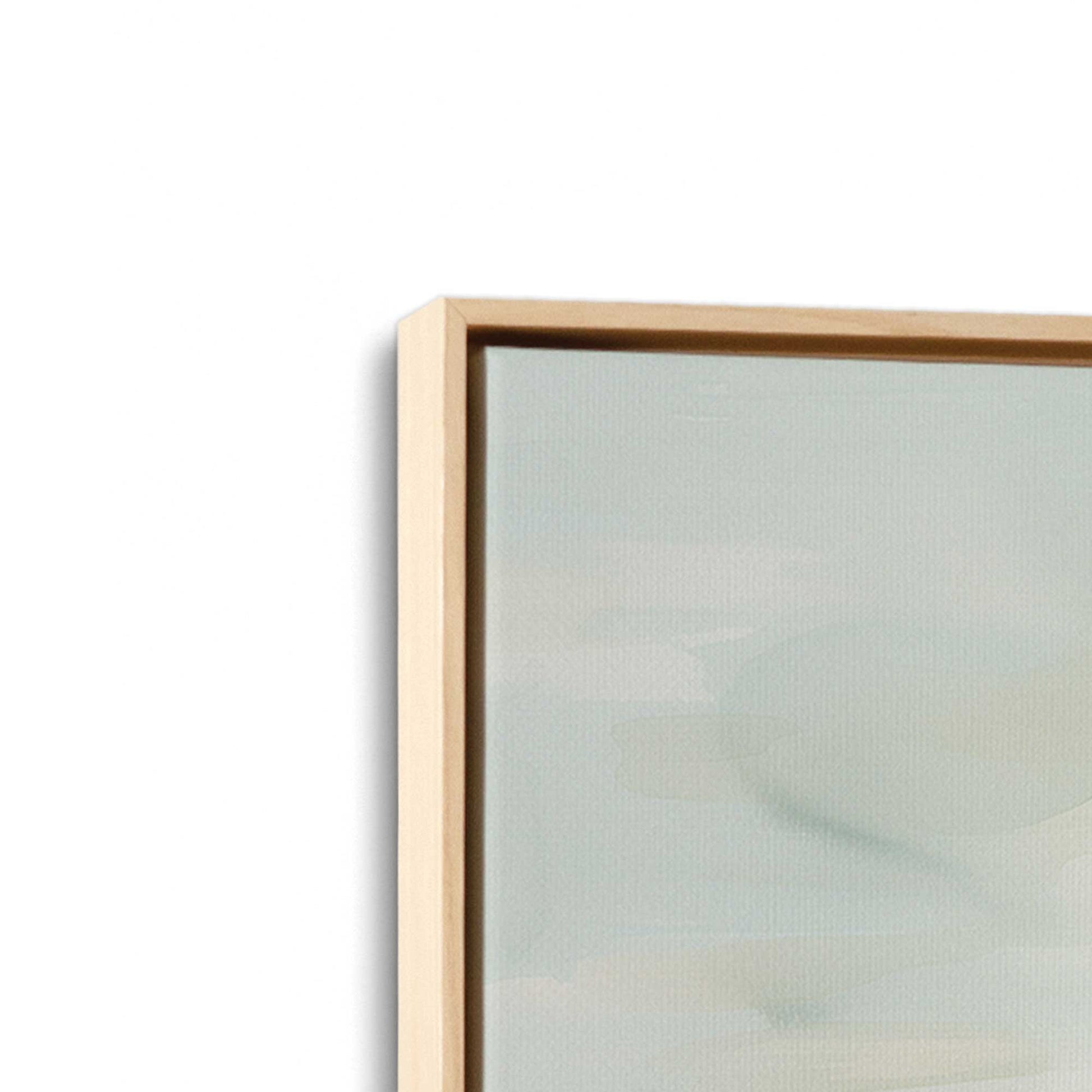 [Color:American Maple], Picture of art in a American Maple frame at an angle
