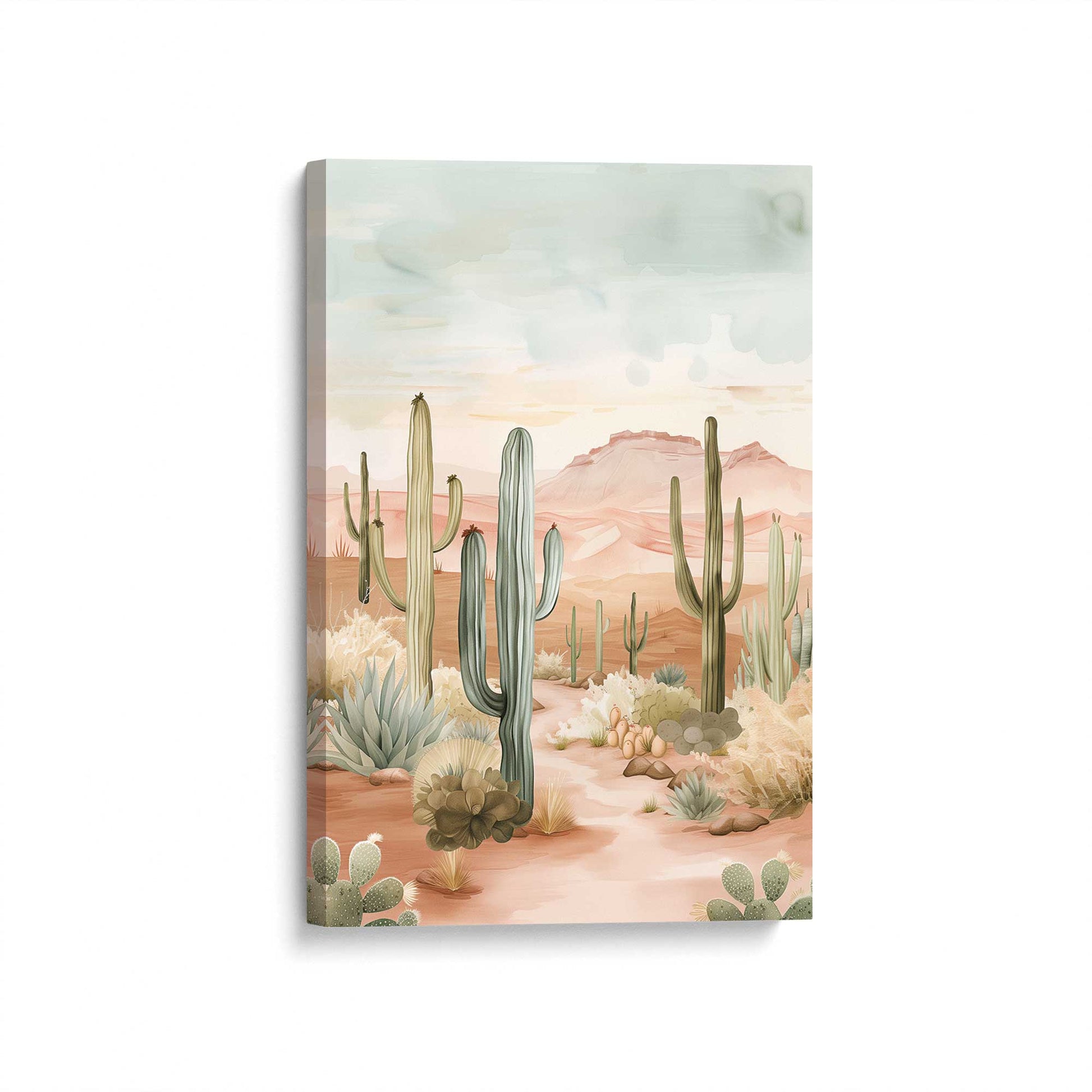[Color:Stretched Canvas], Picture of art at an angle