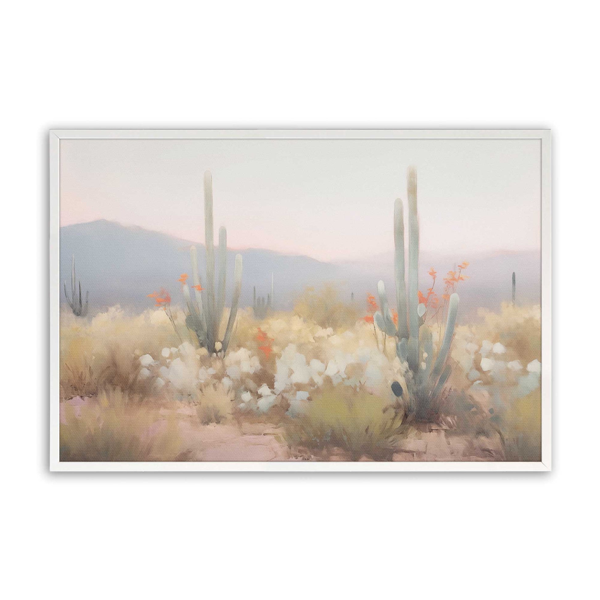 [Color:Opaque White], Picture of art in a Opaque White frame