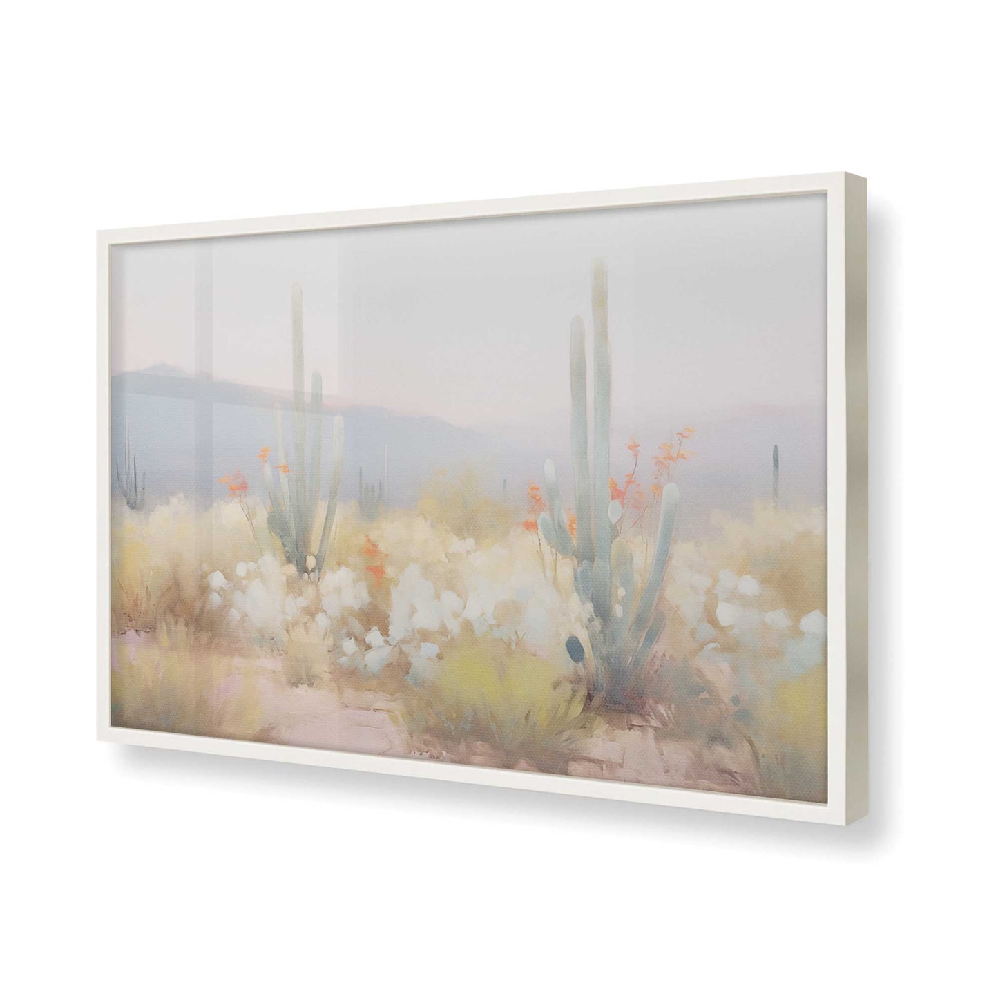 [Color:Opaque White], Picture of art in a Opaque White frame of the corner