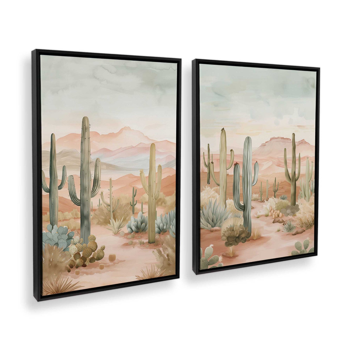 [Color:Satin Black], Picture of art in a Satin Black frame at an angle