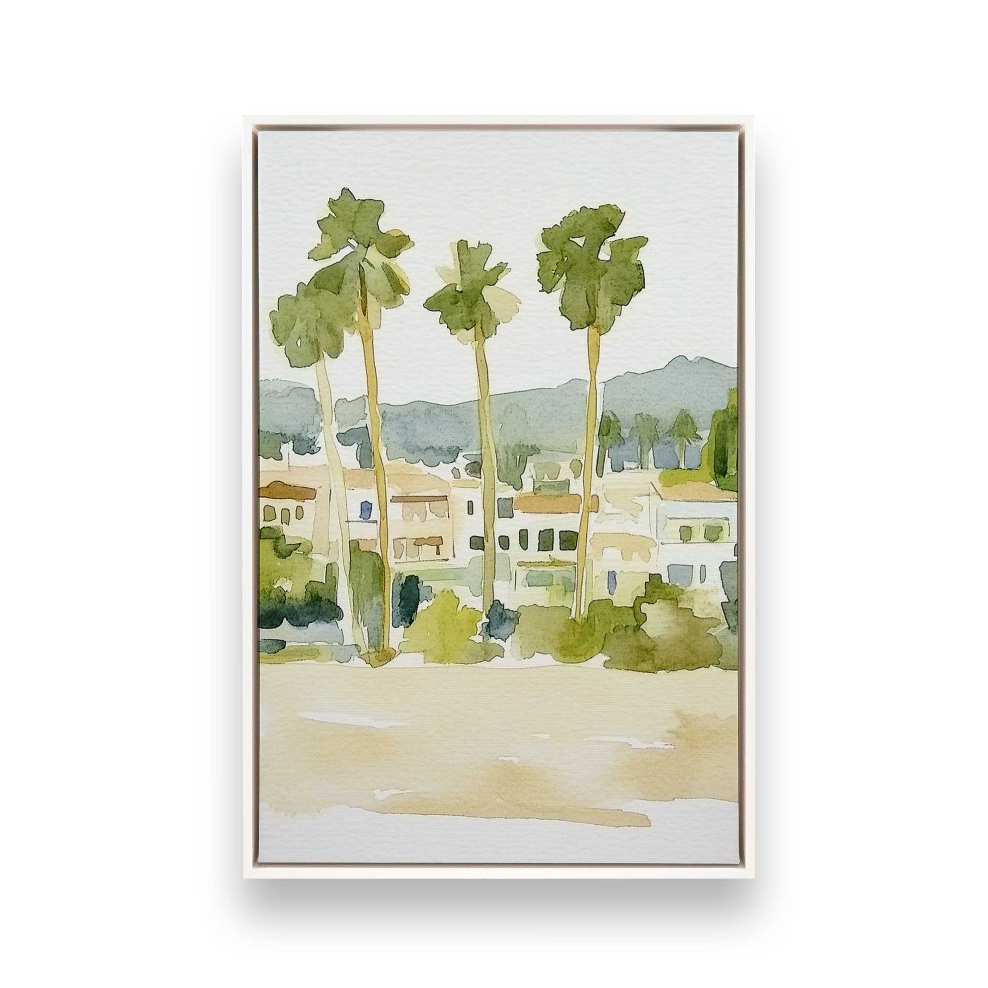 [Color:Opaque White], Picture of art in a White frame
