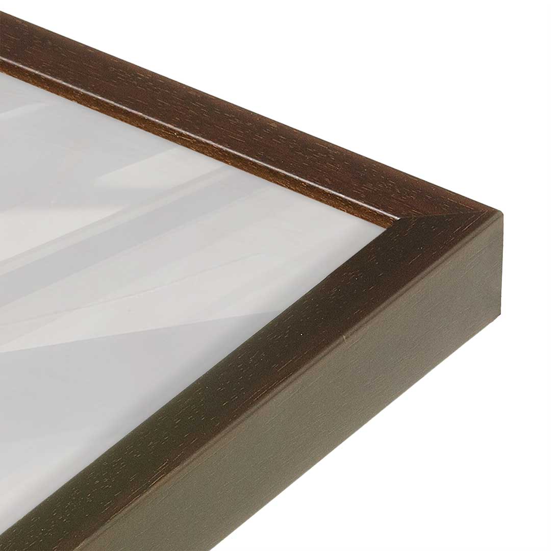 [Color:Belvinder Brown], Picture of art in a Belvinder Brown frame at an angle