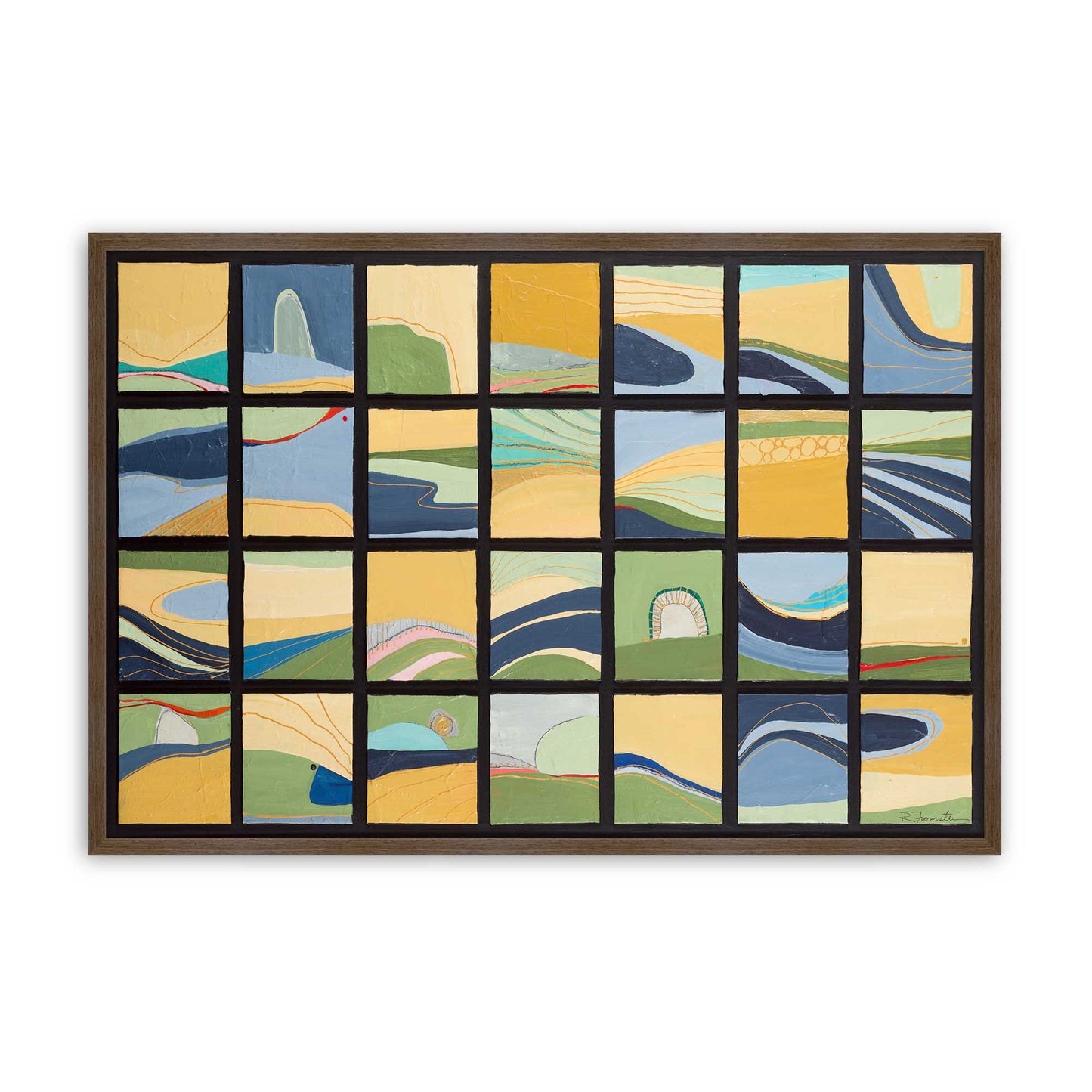[Color:Walnut], Picture of art in a Walnut frame