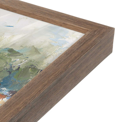 [Color:Walnut], Picture of art in a Walnut frame at an angle
