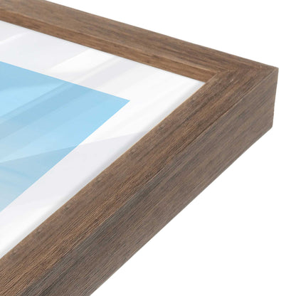 [Color:Walnut], Picture of art in a Walnut frame at an angle