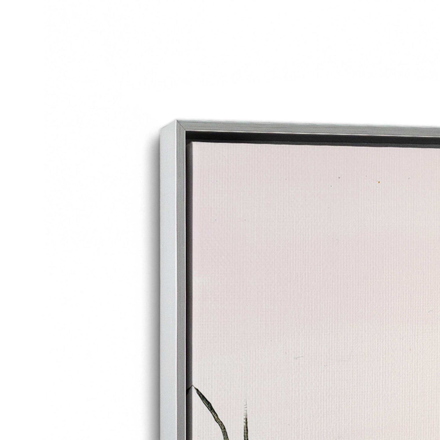 [Color:Polished Chrome], Picture of art in a Polished Chrome frame at an angle