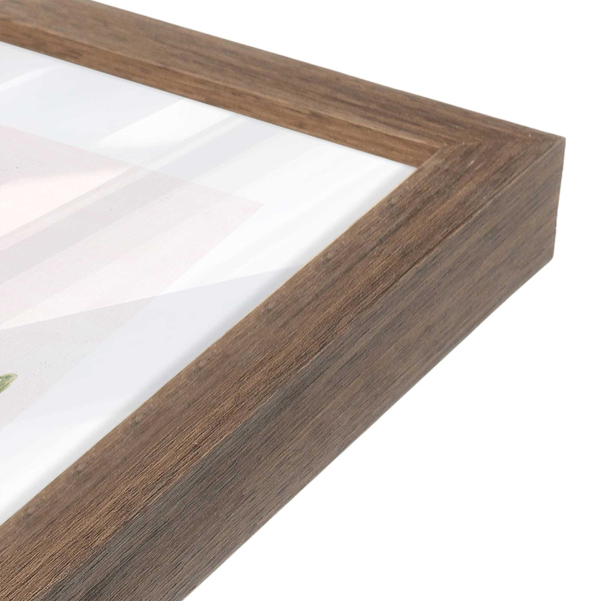 [Color:Walnut], Picture of art in a Walnut frame at an angle