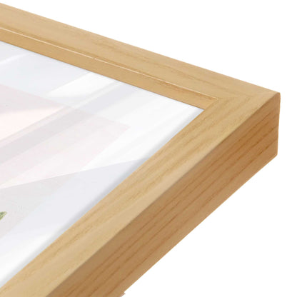[Color:American Maple], Picture of art in a American Maple frame at an angle