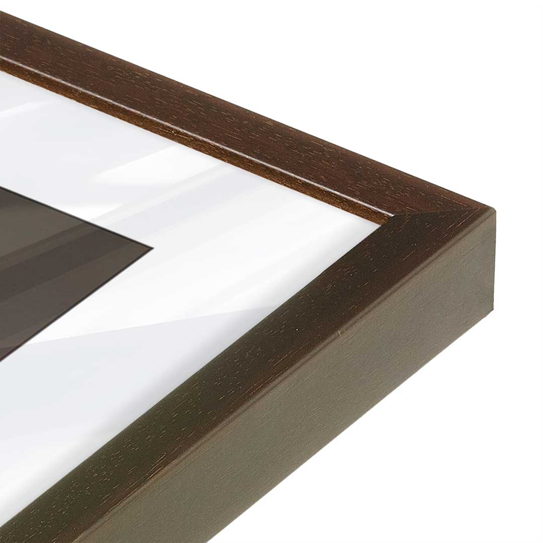 [Color:Belvinder Brown], Picture of art in a Belvinder Brown frame at an angle