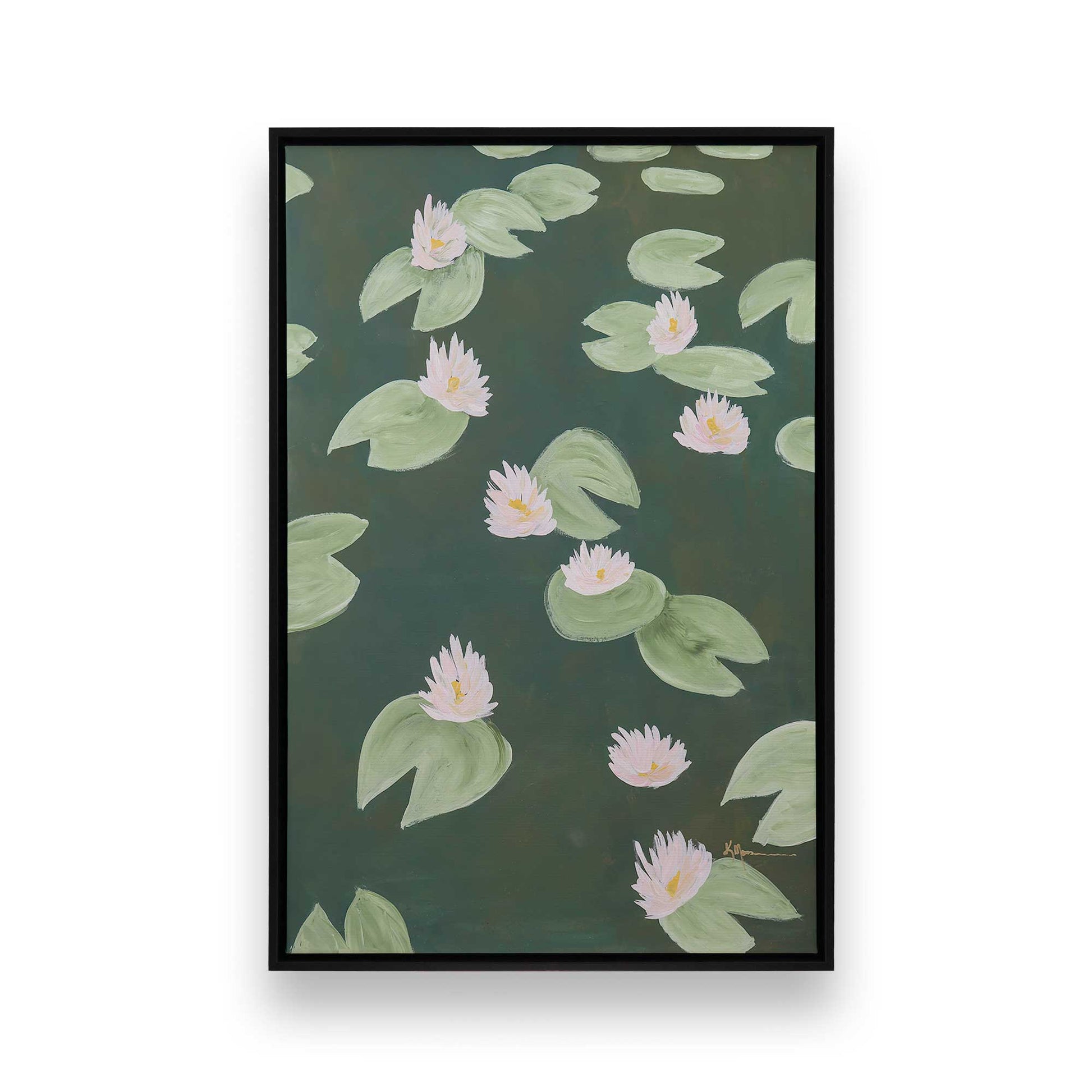 [Color:Satin Black], Picture of art in a Satin Black frame