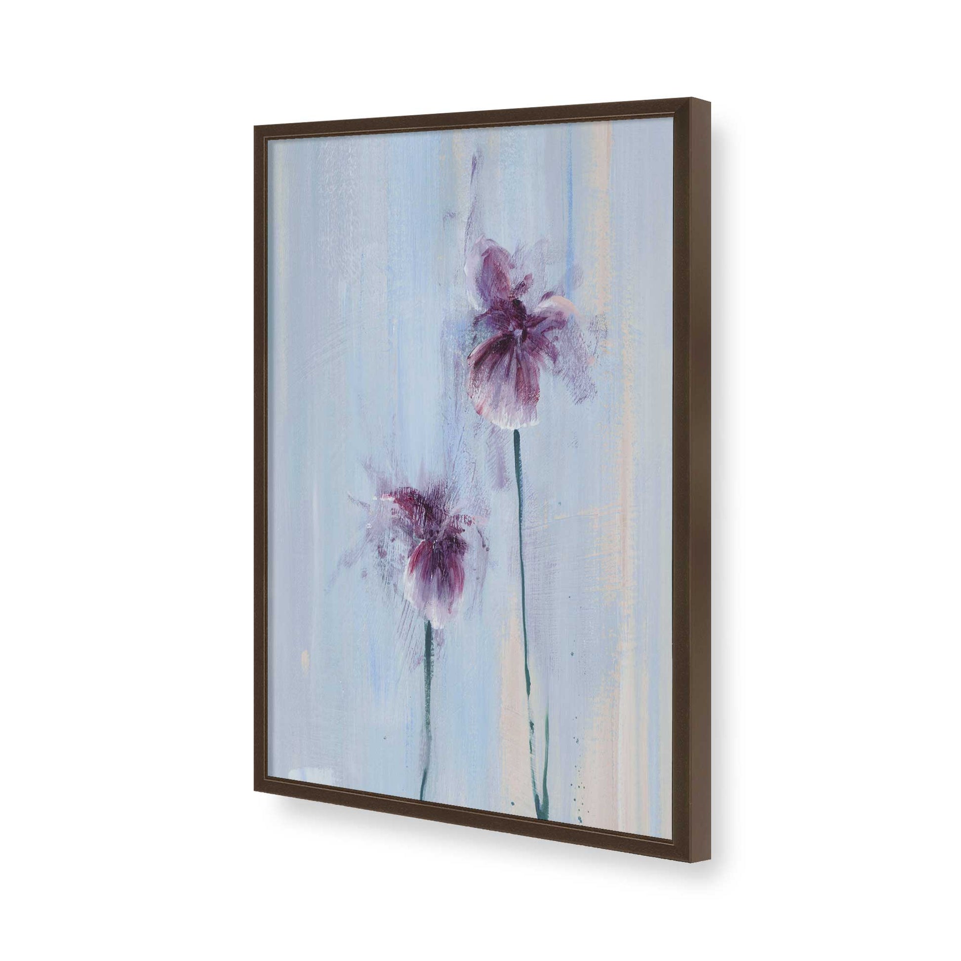[Color:Brown], Picture of art in a Brown frame of the corner