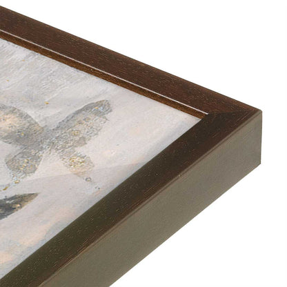 [Color:Espresso], Picture of art in a Espresso frame at an angle
