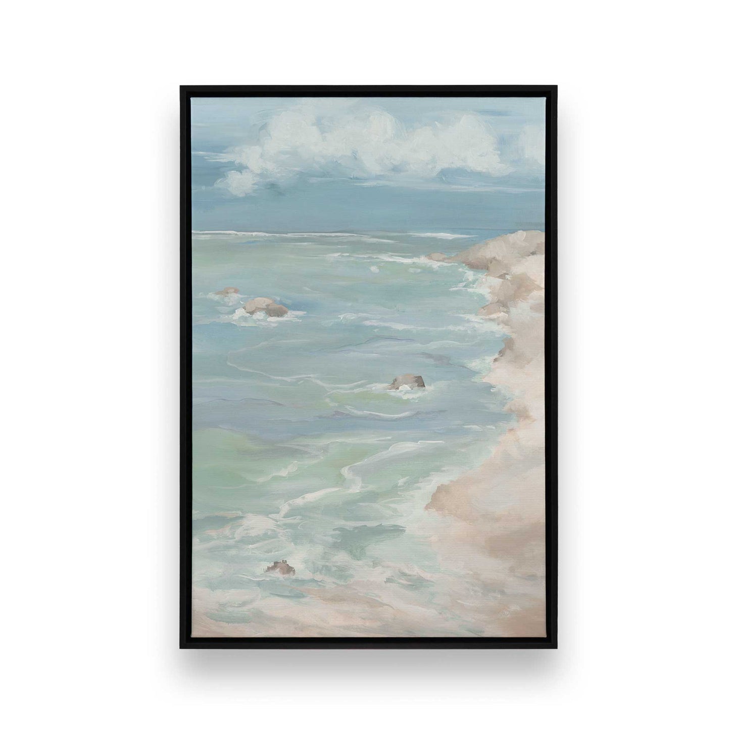 [Color:Satin Black], Picture of art in a Satin Black frame