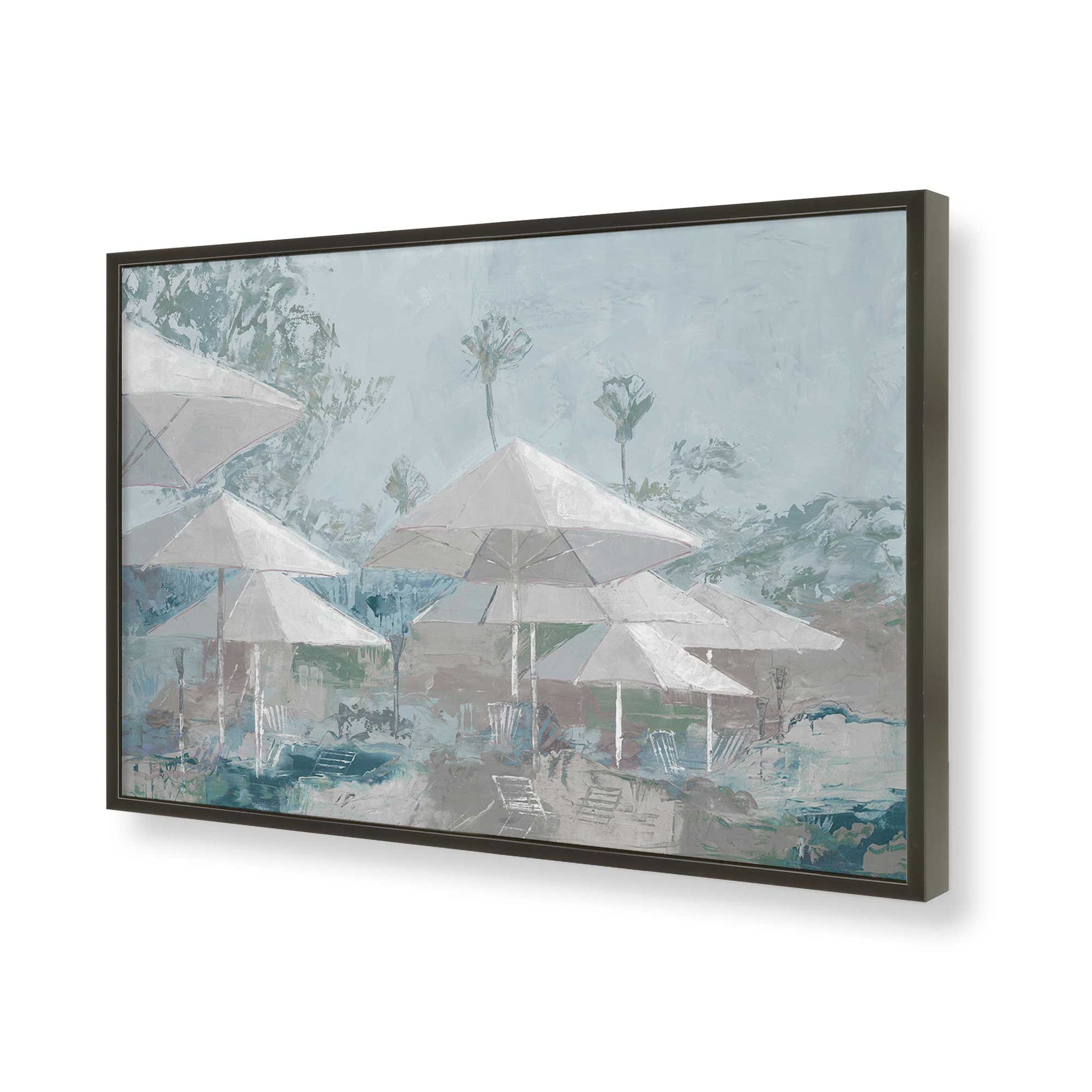 [Color:Satin Black], Picture of art in a Satin Black frame of the corner