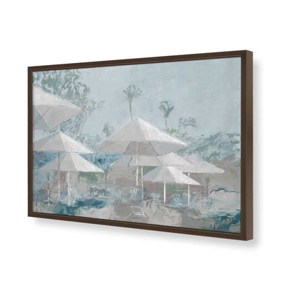[Color:Brown], Picture of art in a Brown frame of the corner