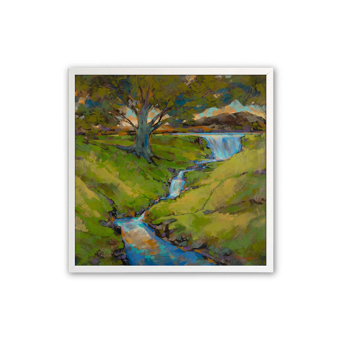 [Color:Opaque White], Picture of art in an Opaque White frame