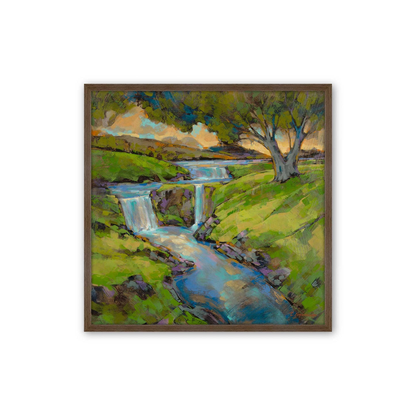 [Color:Walnut], Picture of art in a Walnut frame