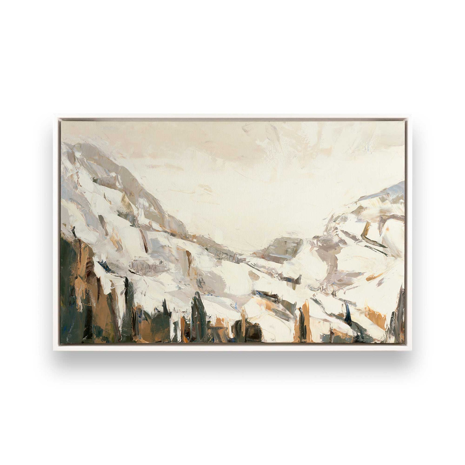 [Color:Opaque White], Picture of art in a White frame