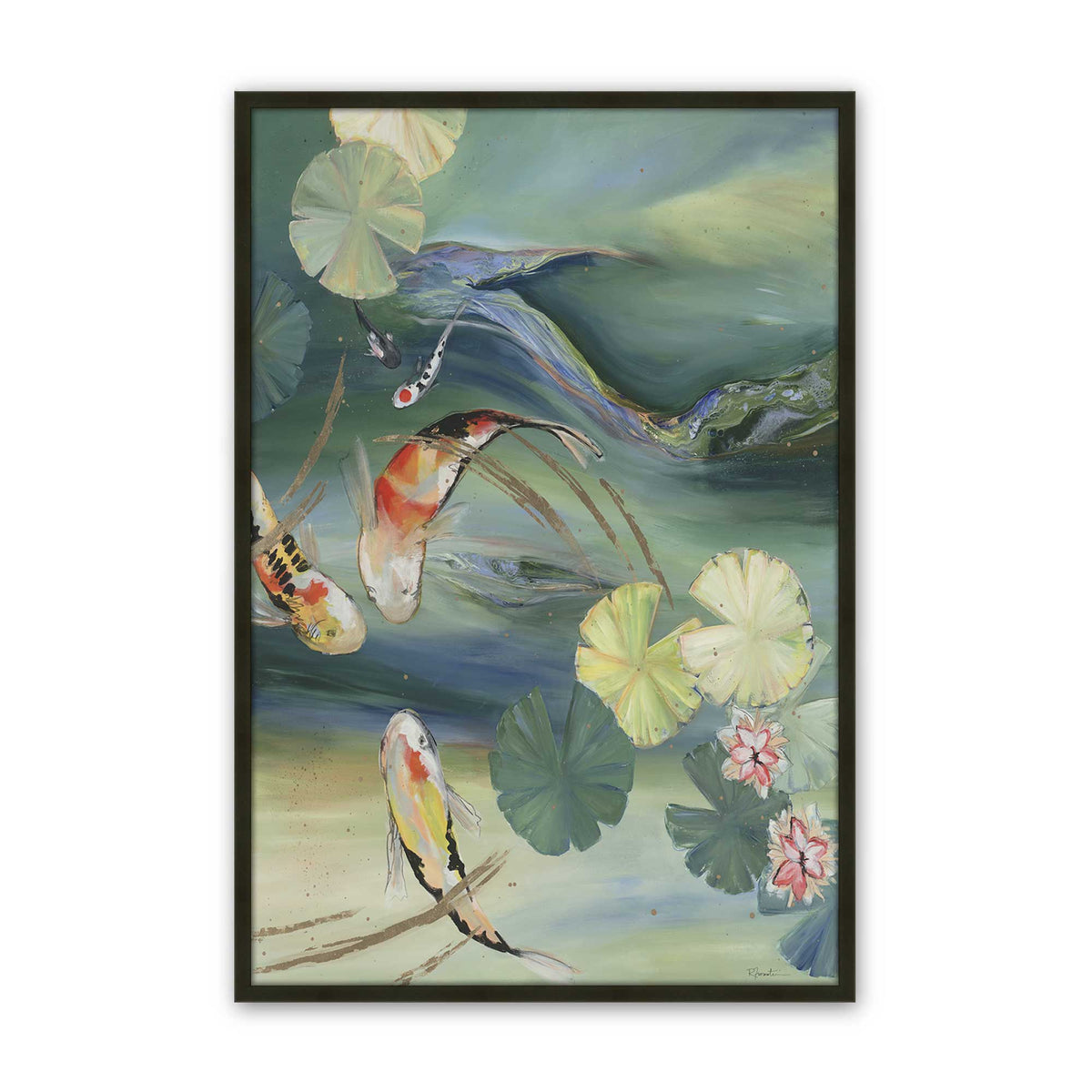 [Color:Satin Black], Picture of art in a Satin Black frame