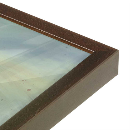 [Color:Brown], Picture of art in a Brown frame at an angle