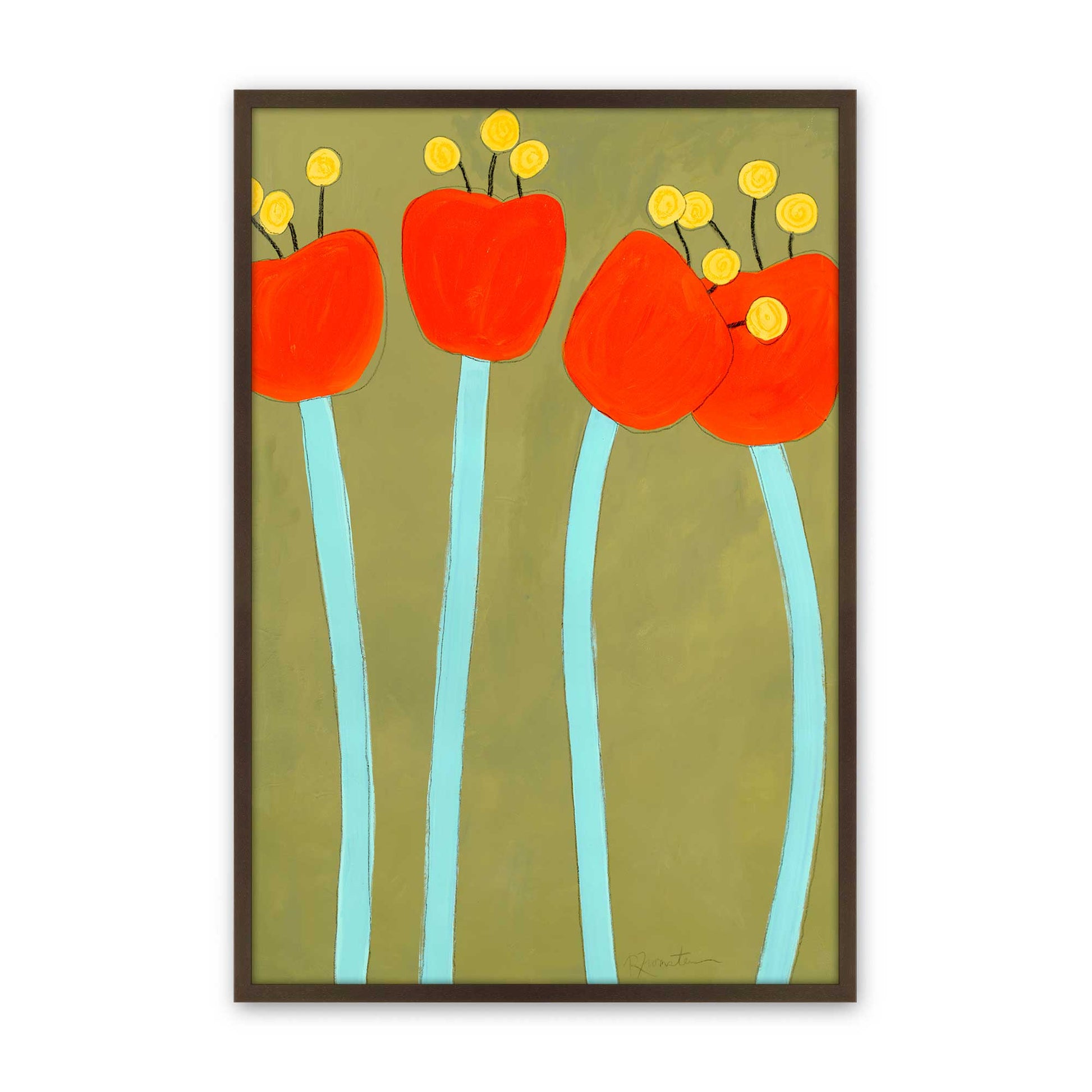 [Color:Belvinder Brown], Picture of art in a Belvinder Brown frame