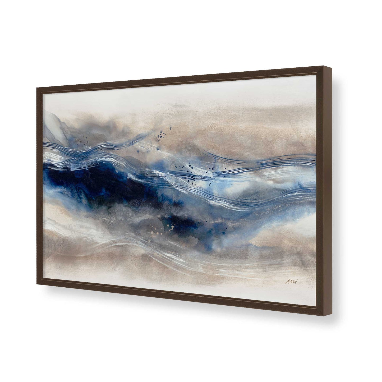 [Color:Belvinder Brown], Picture of art in a Belvinder Brown frame of the corner