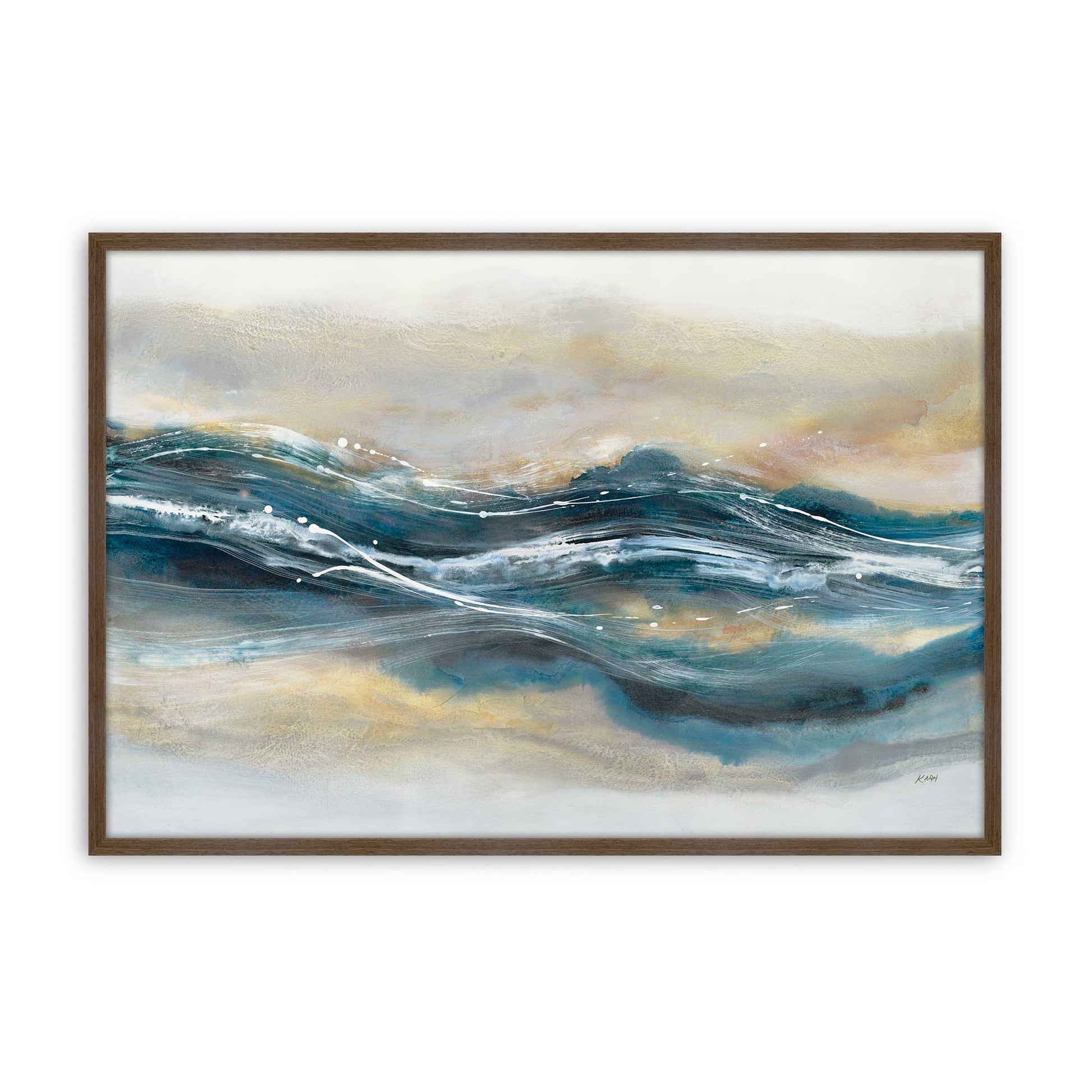 [Color:Walnut], Picture of art in a Walnut frame