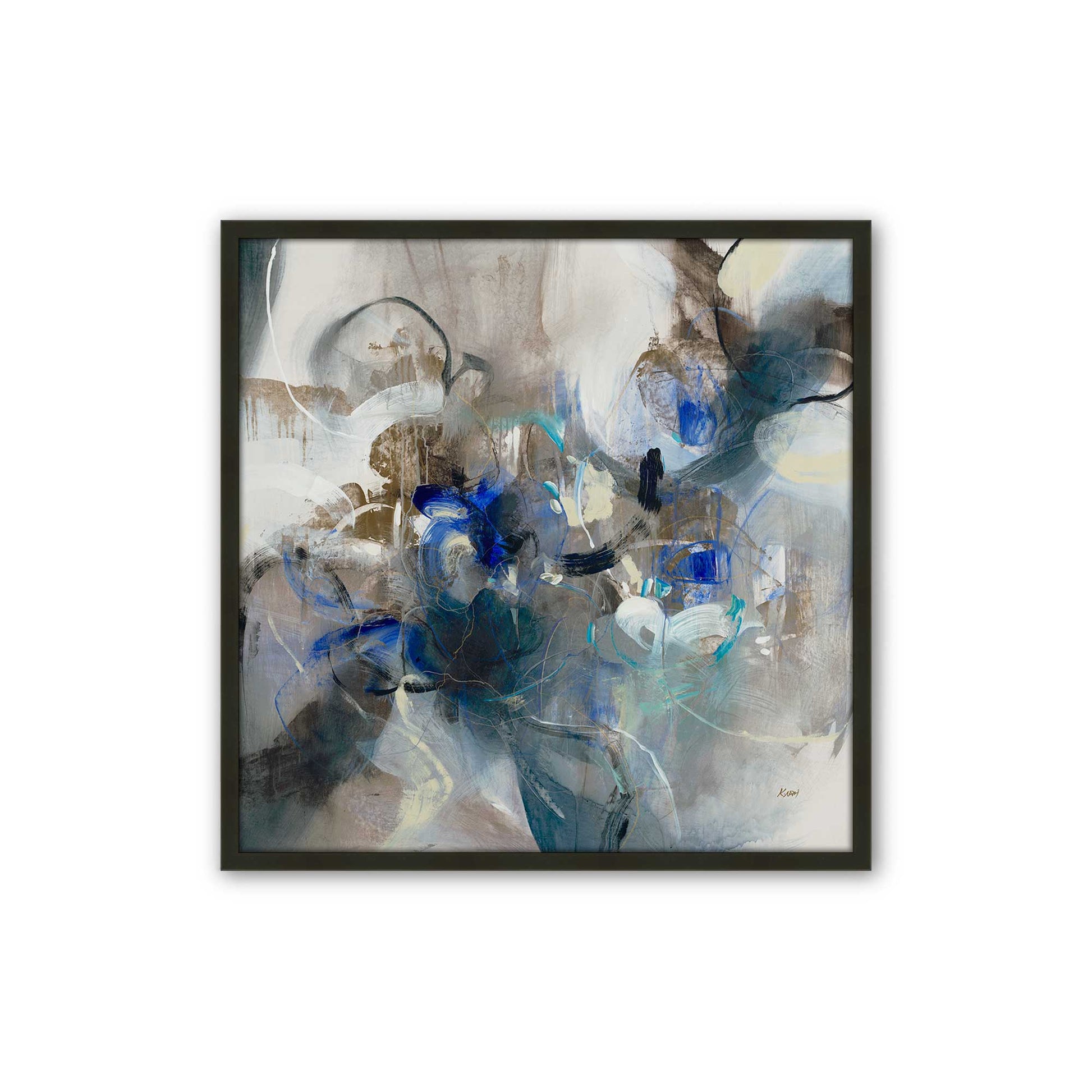 [Color:Satin Black], Picture of art in a Satin Black frame