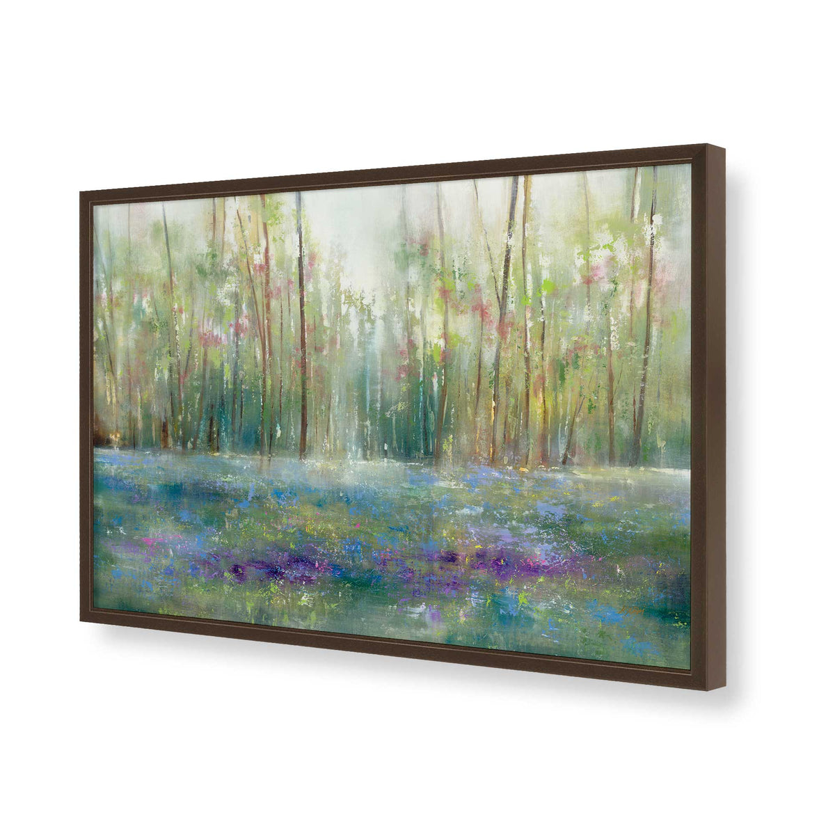 [Color:Brown], Picture of art in a Brown frame of the corner