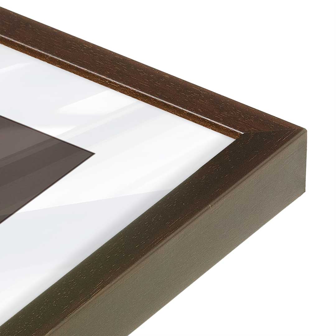 [Color:Belvinder Brown], Picture of art in a Belvinder Brown frame of the corner