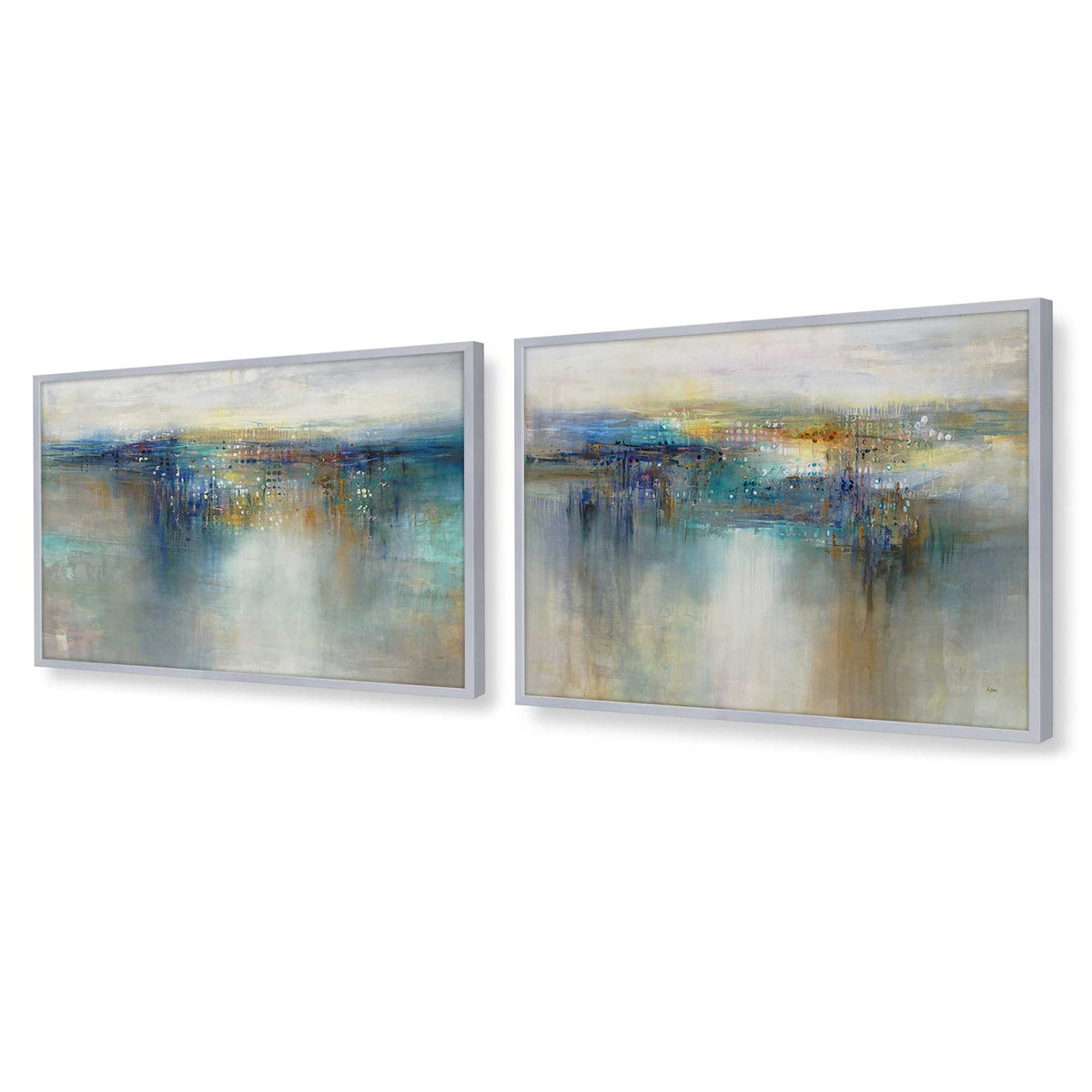 [Color:Polished Chrome], Picture of art in a Polished Chrome frame at an angle
